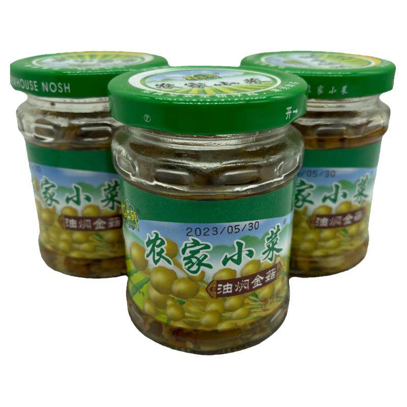 好菜郎农家小菜油焖金针菇150g*6瓶装即食罐头下酒菜冷盘凉菜小吃