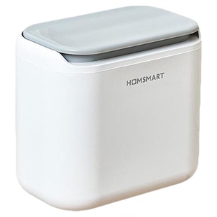 简约风厨房垃圾桶壁挂家用带盖厕所卫生间客厅纸篓厨余夹缝收纳筒