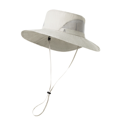 CKRiS户外登山女拼接网纱渔夫帽