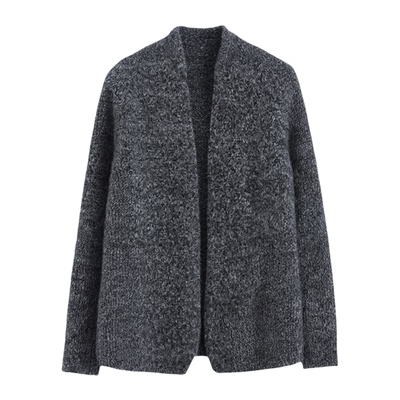 高端品牌女士毛针织衫加厚羊绒开衫2025冬季新款真丝开衫披肩斗篷