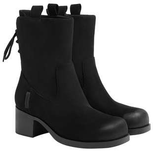 CHARLES&KEITH春季女靴CK1-90580212复古擦色圆头粗跟短靴西部靴