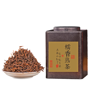 云南糯米香普洱熟茶原叶散茶罐装
