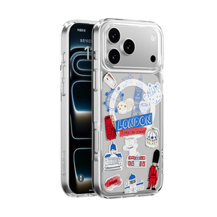 switcheasy适用2025款新苹果17手机壳iphone17promax手绘城市艺术保护套全包17pro防摔软硬17air图案透明