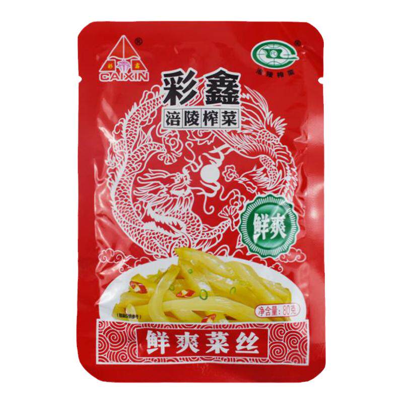 涪陵鲜爽丝80克袋装榨菜丝