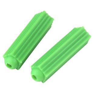 塑料膨胀管8mm胶塞膨胀螺丝内膨胀螺栓绿色尼龙胶粒墙塞涨塞M6/M8