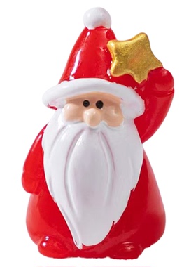 微景观可爱圣诞老人企鹅公仔摆件