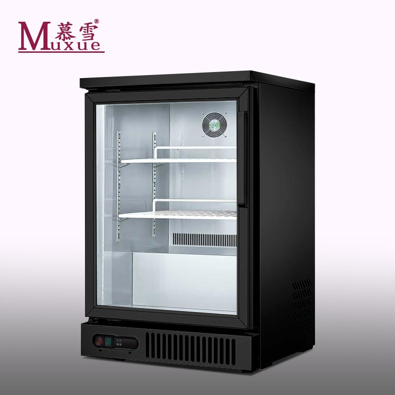 慕雪黑色吧台啤酒柜 酒吧酒水冷藏展示冷柜 台下保鲜冰箱厂家