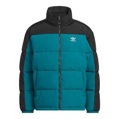 Adidas/阿迪达斯正品三叶草男士立领梭织运动保暖羽绒服KS6082