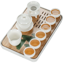 德化羊脂玉瓷功夫茶具套装整套茶杯1
