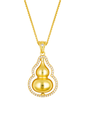 金店同款项链ninina沙金吊坠