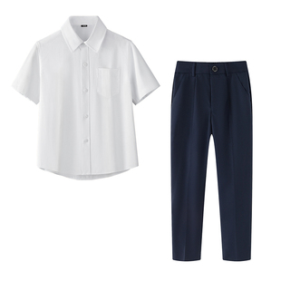 六一儿童演出服夏短袖泰式校服班服男女童毕业照大合唱朗诵团体服