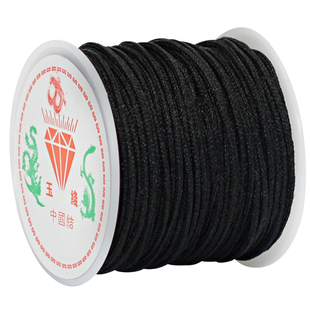 包邮玉线黑绳子编织线吊坠项链手链挂绳中国结线材DIY串珠穿珠线