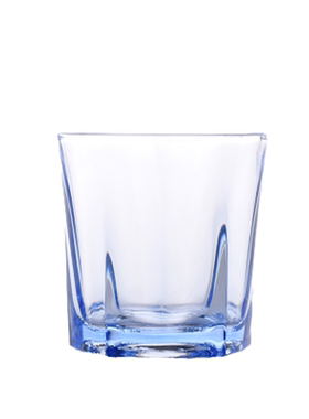 红樱桃彩色四方无铅定制玻璃杯