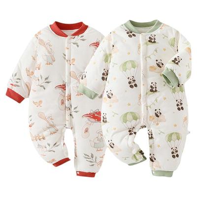 婴儿秋冬装150g加厚保暖连体衣