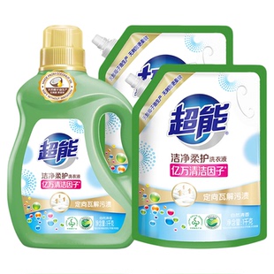会员精选超能洁净柔护洗衣液6斤装