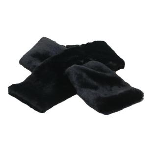 新款金貂绒加厚男士中老年保暖仿皮草围巾双面围脖冬季送父亲爷爷