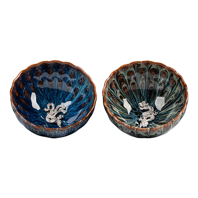 敦煌龙凤和鸣·窑变品茗对杯