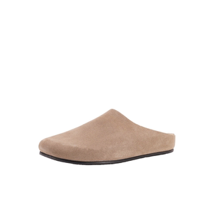 勃肯row风穆勒男女同款厚底复古懒人一脚蹬真皮牛皮包头拖鞋老钱