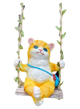 创意可爱猫咪户外摆件
