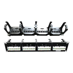 原装安普康普PM-GS3-24 六类24口非屏蔽配线架带理线环2U 含24个六类RJ45插座模块6类网络配线架commscope