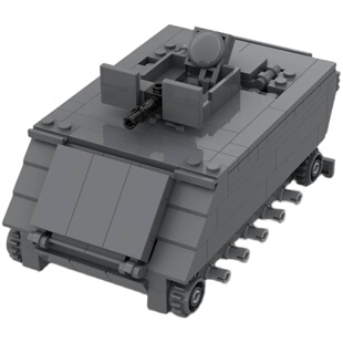 定制积木玩具雷诺FT-17轻型坦克两栖侦察车歼击车悍马装甲输送车