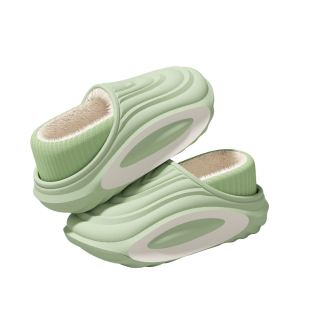 防水防滑棉拖鞋女士秋冬季2025新款家居包跟拖鞋加绒厚底棉鞋女款