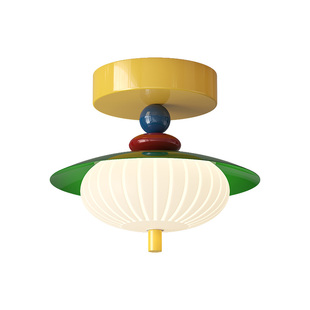 孟菲斯奶油风简约现代入户玄关法式复古衣帽间吸顶灯走廊过道壁灯