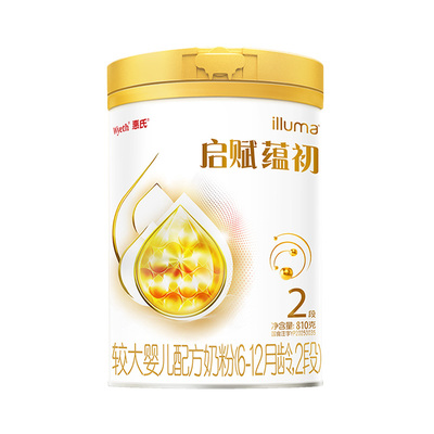 【7种HMO重磅新品】惠氏启赋蕴初2段810g婴幼儿奶粉进口A2奶源