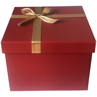 中国风礼物盒红色新年大盒子伴手礼年货盒空大号超大礼物包装礼品