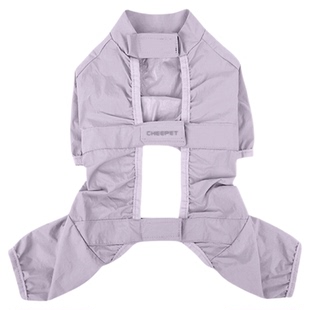 外出狗狗防尘裤宠物衣服比熊泰迪防脏脚套薄款四脚衣小狗遛弯连脚