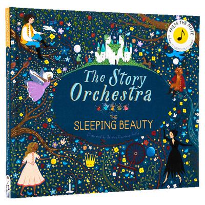 进口英文原版绘本 The Story Orchestra The Sleeping Beauty 睡美人柴可夫斯基音乐故事发音书 管弦乐队 图画书 布封精装收藏版