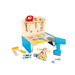 Hape小工程师工作台螺母拆装组合玩具仿真工具模拟实操男女孩3岁+