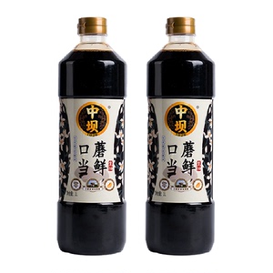 中坝口蘑提鲜生抽减盐1L*2瓶