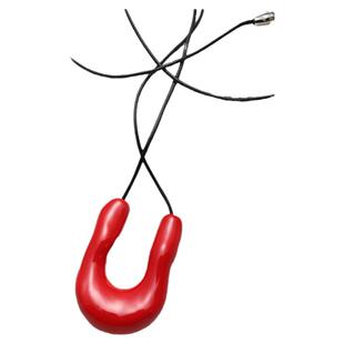 高版本plow向日葵欧尼U形马蹄吊坠珐琅釉可调节项链简约百搭颈链