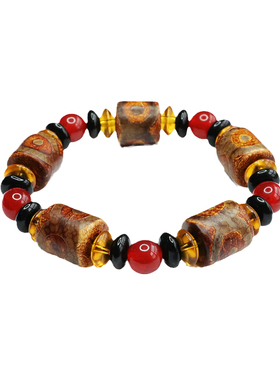 天然红玛瑙手串天珠路路通桶珠手链新中式民族风饰品情侣闺蜜礼物