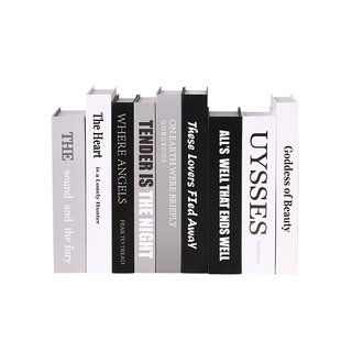 新款假书摆件仿真书欧式英文书籍书本拍摄道具家居书房办公室装饰