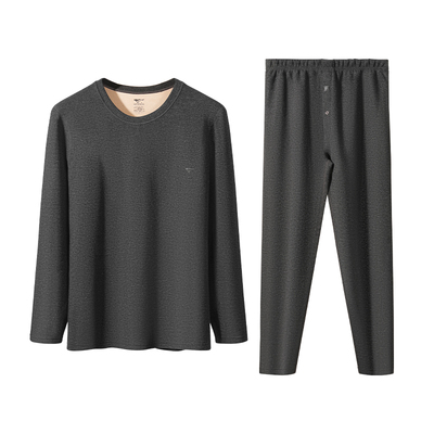 七匹狼羊绒保暖内衣男士套装加厚