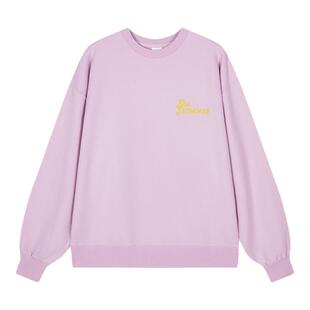 MOUSSY 冬季新品复古印花圆领宽松套头中性卫衣028HAA90-2921