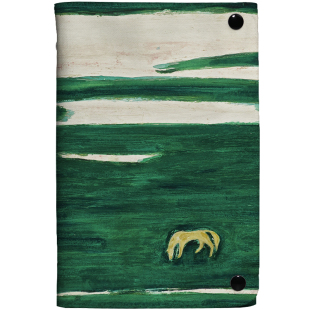 sanyu原野之马笔记本活页常玉日记本高颜值艺术小众布艺手账本子