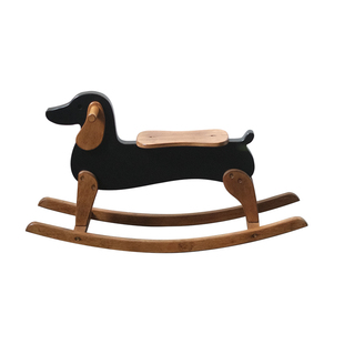 闻森家居复古实木马成人摇摇椅客厅民宿家用小狗单人儿童玩具礼物