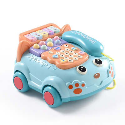 宝宝早教益智电话车玩具
