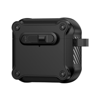 适用苹果airpods4保护壳新款AirPodsPro3带锁扣开关airpodpro1/2代全包防摔AirPods3高级感airpods一二代外壳