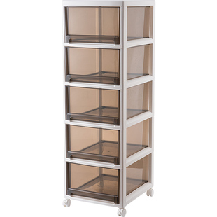 零食置物架子家用收纳架客厅可移动落地储物架卧室多层床头收纳柜