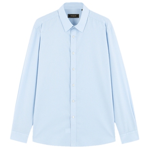 【100支DP免烫】雅戈尔男士春新品商务休闲白全棉通勤长袖衬衫