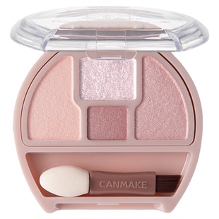 保税！日本CANMAKE井田卧蚕四色眼影盘03奶茶色提亮高光01 02 04