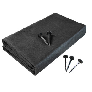 垫底布土工布园艺绿化防草布庭院隔草布铺石子鹅卵石黑色无纺除草