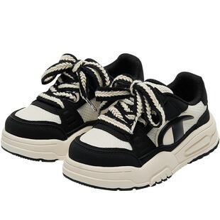 Champion冠军25秋季新款男女小童潮流双色鞋带厚底轻面包鞋运动鞋