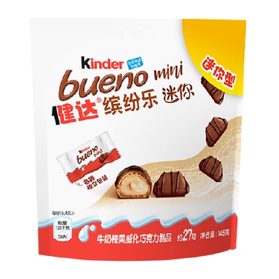 健达缤纷乐巧克力榛果威化27粒