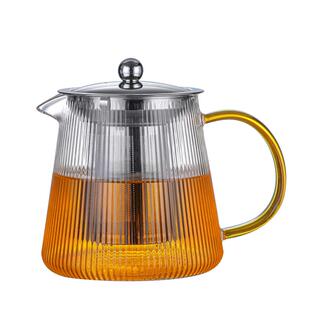 玻璃茶壶泡茶壶家用锤纹花茶耐高温茶水分离加厚电陶炉煮茶具套装