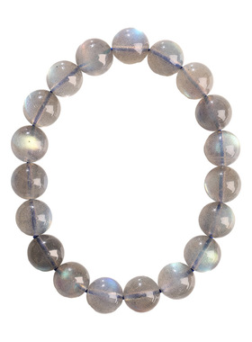 【收藏级】7A+灰月光石斯里兰卡老矿料散发蓝光轻奢水晶手链手串